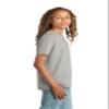 District Youth Re-Tee - 100% Recycled Short Sleeve T-Shirt for Boys & Girls, Regular Fit Casual Top, Soft & Stylish, Light Heather Grey, XL view 3
