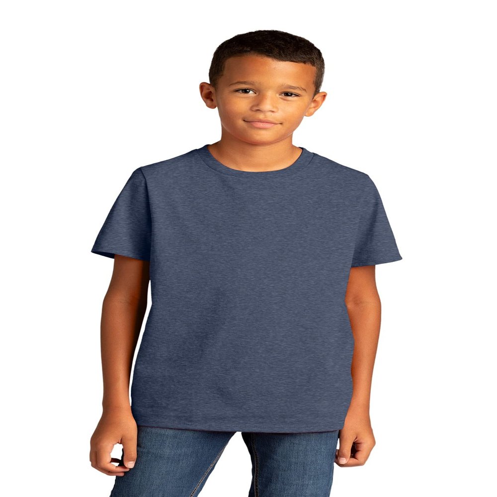 District Youth Re-Tee DT8000Y-Heathered Navy-Small