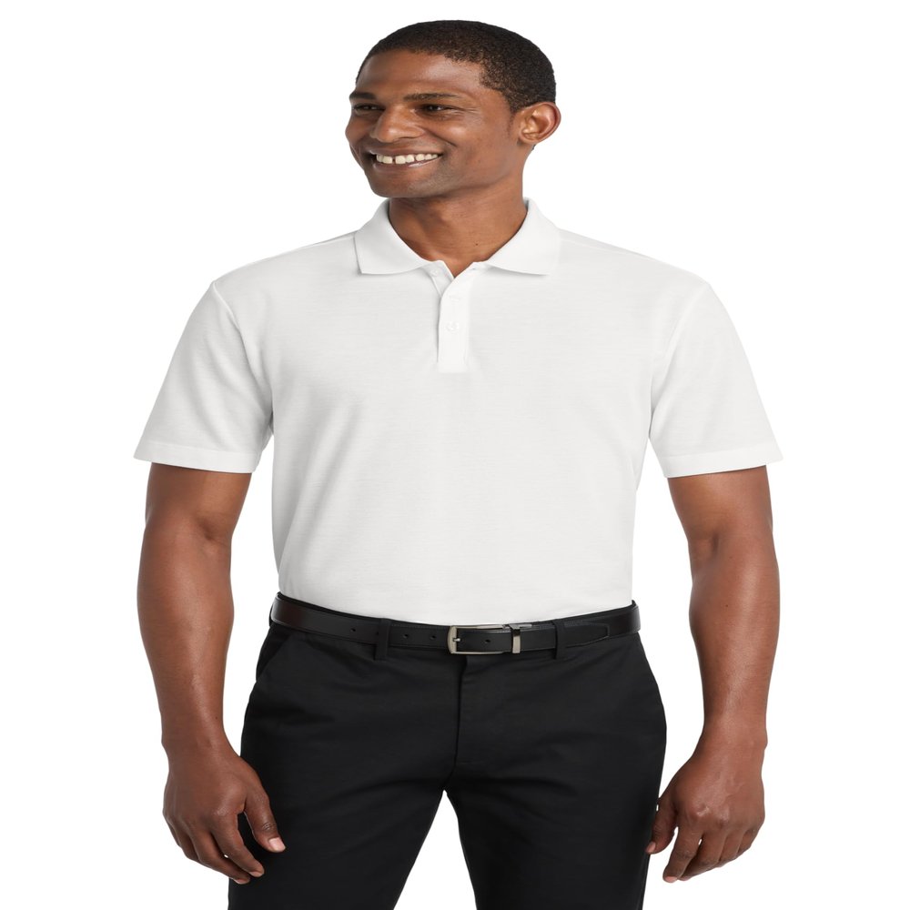 Port Authority SuperPro React Polo Shirt White