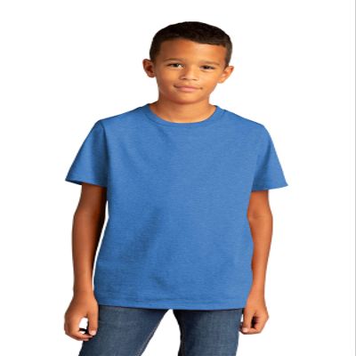District Youth Re-Tee DT8000Y-Blue Heather-Medium