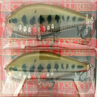 (2) Lucky Craft Made in Japan EPG LL Pointer 200 8'' Swimbaits Ghost Vairon New