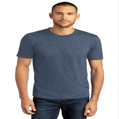 District Men's Perfect Tri DTG T-Shirt, Navy Frost, 4X-Large