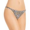 Aqua Swim Womens Animal Print Lined Swim Bottom Separates White S view 1