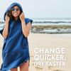 Dock & Bay Adult Beach Poncho - Hooded Towel with Deep Pockets - for Beach & Pool - Super Absorbent, Quick Dry - Go Faster - Yosemite Navy, Small (85x65cm, 33x26) view 3