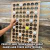 Torched Golf Ball Display Holder Collectors Case Holds 72 Golf Balls Wall Mount Decor, Golf Lovers Gift for Men, Customizable view 3
