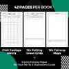 CADDENT GOLF Yardage Book - Golf Journal & Log Book with Golf Club Yardage Chart - Golf Notebook Back Pocket - Golf Log Book Pocket Size - The Essential Tool for Serious Golfers (4 Pack) view 2