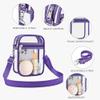 USPECLARE Clear Purse Stadium Transparent Messenger Bag Stadium Approved for Men and Women Clear CrossBody Bag view 4