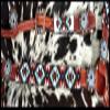 Showman Leather Headstall & Breast Collar Set w/Beaded Southwest Design view 4