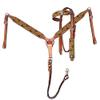 Showman Hand Painted Sunflower Browband Headstall & Breast Collar Set view 1
