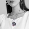 RENYILIN Stainless steel tree of life medical alert ID emergency first aid necklace (PENICILLIN ALLERGY) view 2