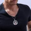 RENYILIN Stainless steel tree of life medical alert ID emergency first aid necklace (PENICILLIN ALLERGY) view 3