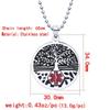 RENYILIN Stainless steel tree of life medical alert ID emergency first aid necklace (PENICILLIN ALLERGY) view 4