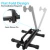 Lumintrail Indoor Compact Bike Stand for Garage on Floor - Bike Rack Perfect for Cruiser, Road and Kids Bike - Bicycle Stand Fits Front or Rear Wheels view 3