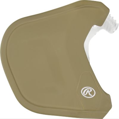 Rawlings | MACH Adjust Extension Piece | Adjustable Face Guard | Matte Vegas Gold | Left-Handed Batter