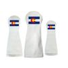 Colorado State Flag Sunfish Leather Golf Club Headcover Set Driver, Fairway, Hybrid view 1