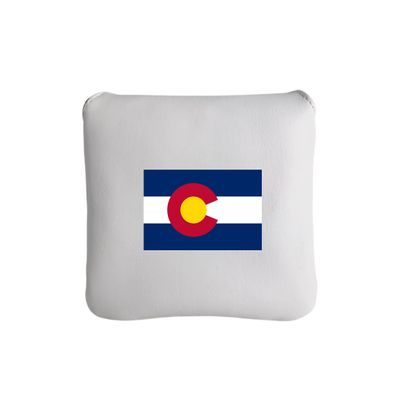 Colorado State Flag Sunfish Leather Golf Mallet Putter Headcover