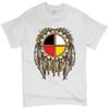 The Medicine Wheel Dreamcatcher T-Shirt Native American Symbol Men's Tee White Small view 1