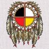 The Medicine Wheel Dreamcatcher T-Shirt Native American Symbol Men's Tee White Small view 2