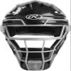 Rawlings | RENEGADE 2.0 Catcher's Helmet | Baseball | Junior (6 1/2" - 7") | Black/Silver view 2