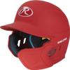 Rawlings | MACH ADJUST Batting Helmet with Extension Flap | Right Hand Batter | Junior (6 3/8" - 7 1/8") | Matte Scarlet view 1