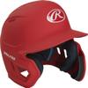 Rawlings | MACH ADJUST Batting Helmet with Extension Flap | Right Hand Batter | Junior (6 3/8" - 7 1/8") | Matte Scarlet view 3
