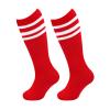 Soccer Socks for Kids, Girls, Boys, Toddlers, Youth - Football Knee High Socks With Red Stripes for Baby view 4