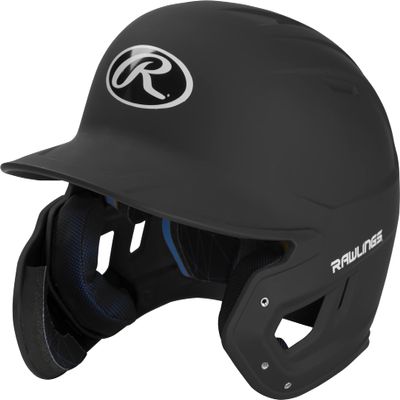 Rawlings | MACH ADJUST Batting Helmet with Extension Flap | Left Hand Batter | Senior (6 7/8" - 7 5/8") | Matte Black