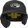 Rawlings | MACH ADJUST Batting Helmet with Extension Flap | Left Hand Batter | Senior (6 7/8" - 7 5/8") | Matte Black view 2
