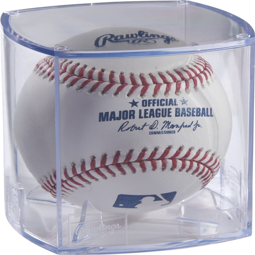 Rawlings | Ball of Fame Baseball Display Cube | UV Protection Helps Preserve Autographs | 12 Count