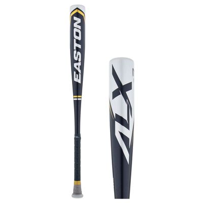 Easton Alpha ALX 2022 BBCOR 1 Piece Aluminum Baseball Bat -3, 32", Black/Gray