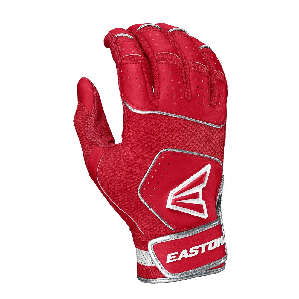 Easton | WALK-OFF NX Batting Gloves | Baseball/Softball | Adult Small | Red/Red