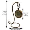 AYZCORP Compass with Display Stand-Unique|Uplifting|Engraved Compass |Brass Antique Compass w/Antique Display Stand Custom Gift,Business & Office Gift,Birthday,Fathers Day (Trust in The Lord) view 3