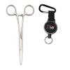 TeckMed - 7inch Fishing Pliers Hemostat Straight Forceps Tweezers Clamp Hook Remover Tool with Retractor for Anglers Vest Pack Tool Gear Assortment Combo view 1