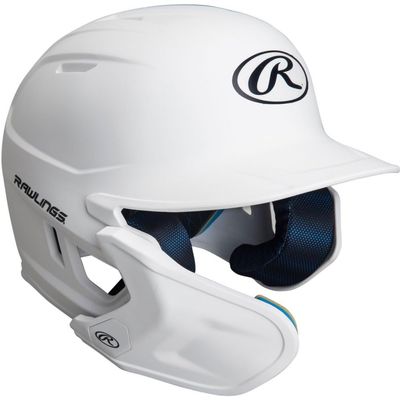 Rawlings | MACH ADJUST Batting Helmet with Extension Flap | Left Hand Batter | Senior (6 7/8" - 7 5/8") | Matte White