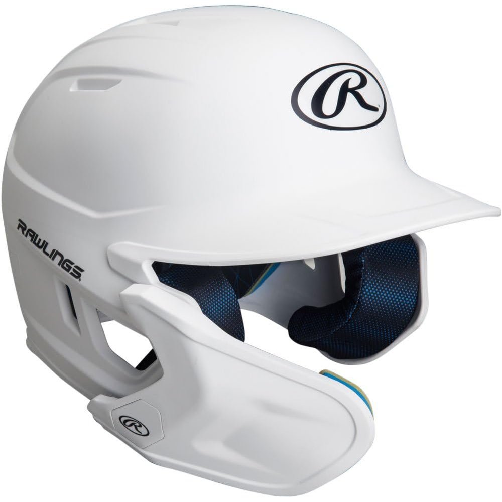 Rawlings | MACH ADJUST Batting Helmet with Extension Flap | Left Hand Batter | Senior (6 7/8" - 7 5/8") | Matte White