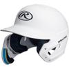 Rawlings | MACH ADJUST Batting Helmet with Extension Flap | Left Hand Batter | Senior (6 7/8" - 7 5/8") | Matte White view 3