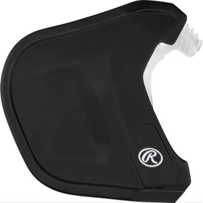 Rawlings | MACH Adjust Extension Piece | Adjustable Face Guard | Matte Black | Left-Handed Batter