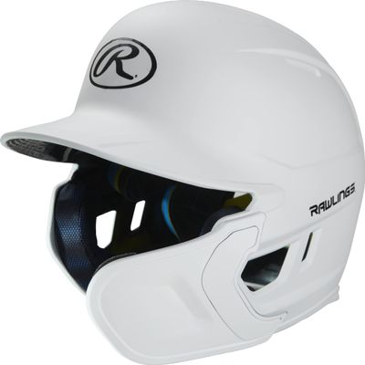 Rawlings | MACH ADJUST Batting Helmet with Extension Flap | Right Hand Batter | Senior (6 7/8" - 7 5/8") | Matte White
