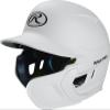 Rawlings | MACH ADJUST Batting Helmet with Extension Flap | Right Hand Batter | Senior (6 7/8" - 7 5/8") | Matte White view 1