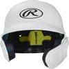 Rawlings | MACH ADJUST Batting Helmet with Extension Flap | Right Hand Batter | Senior (6 7/8" - 7 5/8") | Matte White view 2