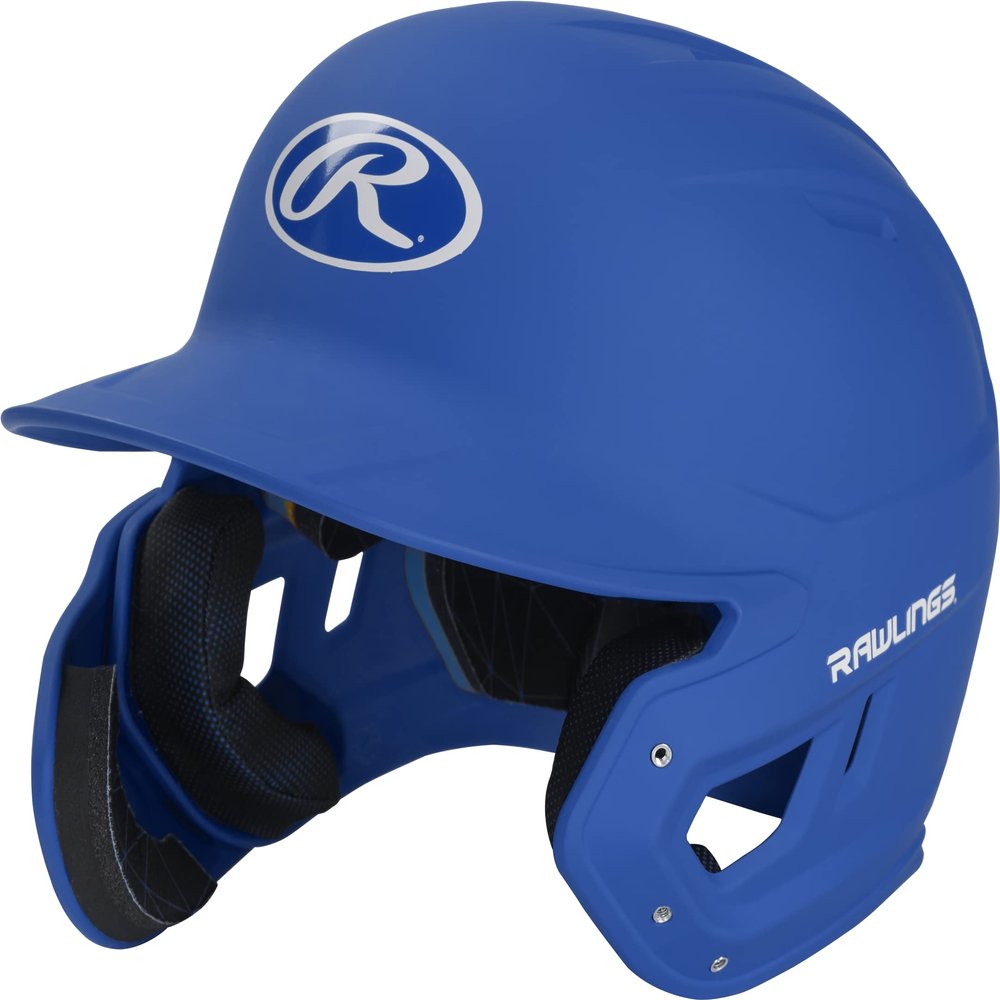 Rawlings | MACH ADJUST Batting Helmet with Extension Flap | Left Hand Batter | Junior (6 3/8" - 7 1/8") | Matte Royal