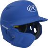 Rawlings | MACH ADJUST Batting Helmet with Extension Flap | Left Hand Batter | Junior (6 3/8" - 7 1/8") | Matte Royal view 3