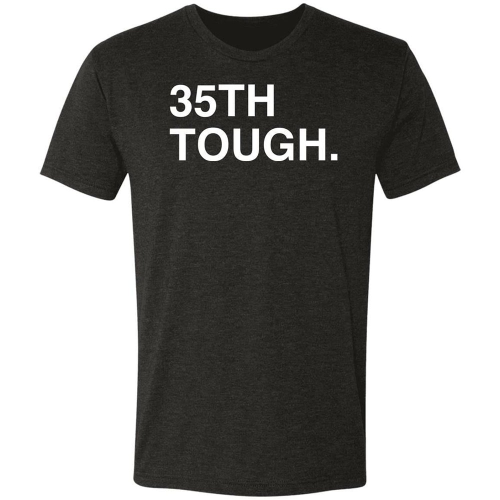 35TH Tough Tri-Blend Tee Medium Black