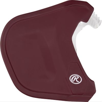 Rawlings | MACH Adjust Extension Piece | Adjustable Face Guard | Matte Maroon | Left-Handed Batter