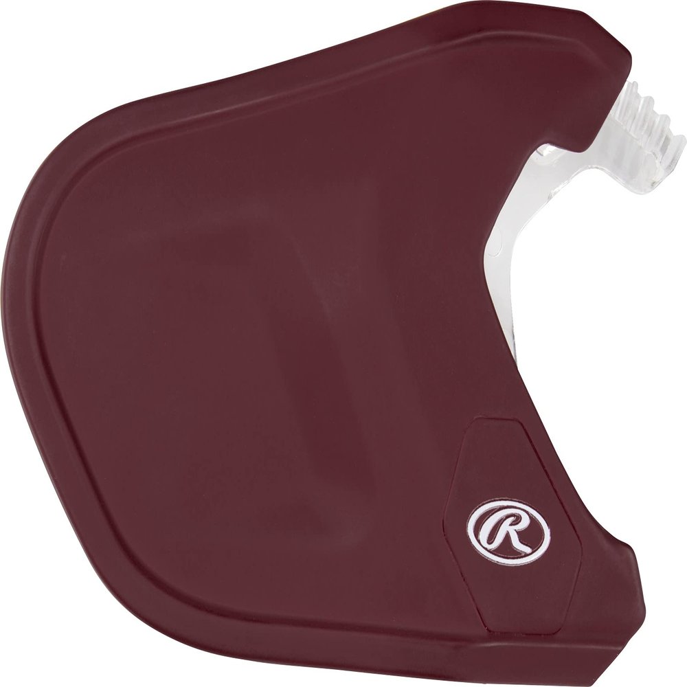 Rawlings | MACH Adjust Extension Piece | Adjustable Face Guard | Matte Maroon | Left-Handed Batter