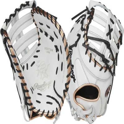 Rawlings | HEART OF THE HIDE Fastpitch Softball First Base Glove | 12.5" | Modified Single Post Web | Left Hand Throw