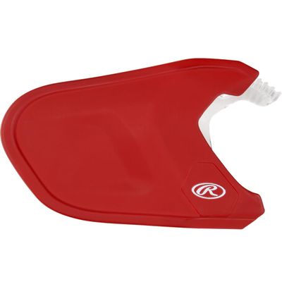 Rawlings | MACH Adjust Extension Piece | Adjustable Face Guard | Matte Scarlet | Left-Handed Batter