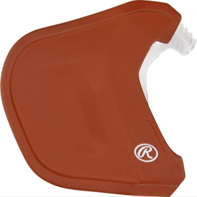 Rawlings | MACH Adjust Extension Piece | Adjustable Face Guard | Matte Burnt Orange | Left-Handed Batter