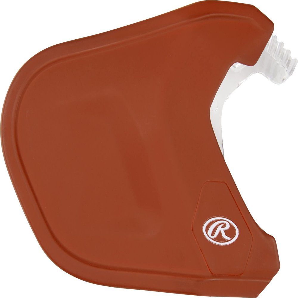 Rawlings | MACH Adjust Extension Piece | Adjustable Face Guard | Matte Burnt Orange | Left-Handed Batter