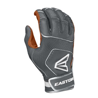 Easton | WALK-OFF NX Batting Gloves | Baseball/Softball | Adult Small | Caramel/Grey